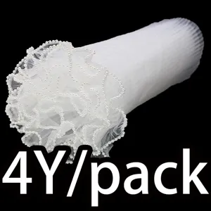 Cinta de malla ondulada de 28cm con perlas para envolver regalos y decoración de bodas
