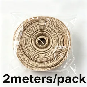 Natural jute twine ribbon roll 2 meters per pack for DIY wedding craft party decor