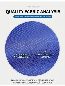 High-density nylon fabric detail with waterproof coating, featuring skin-friendly and durable texture.