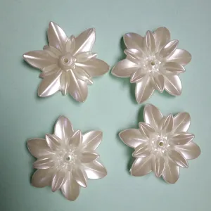 Bottoni Artigianali a Fiore in Perla Artificiale ABS Accessori in Pizzo per Abbigliamento Fai da Te Forniture per Gioielli