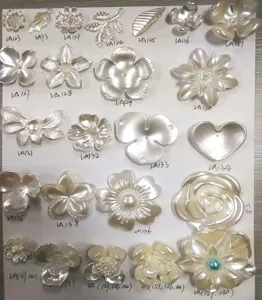 ABS simulation pearl flower petals handmade DIY clothing shoe jewelry accessories part