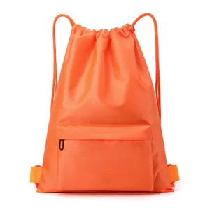 Leichter Wasserdichter Kordelzug Rucksack Lässige Reise Sport Fitness Tagesrucksack