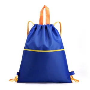 Oxford cloth drawstring backpack, casual outdoor travel sports gym bag with large capacity.