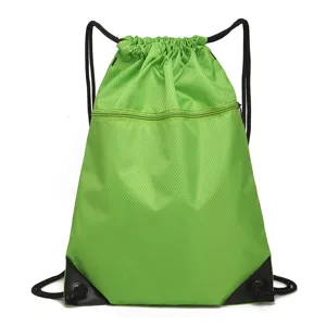 Unisex Lightweight Nylon Drawstring Backpack Sports Gym Cinch Bag Casual Travel Daypack