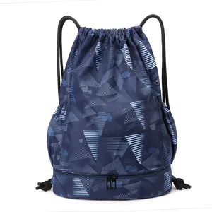 Waterproof Tie Dye Backpack Large Capacity Travel Bag With Wet Dry Separation And Shoe Compartment For Unisex Student