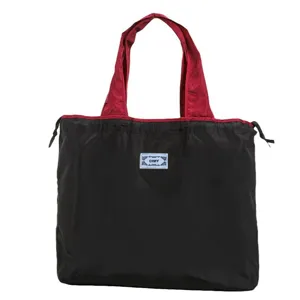 Grand Sac Cabas Pliable en Nylon Léger Voyage Shopper Sac de Shopping Réutilisable Écologique Avec Cordon