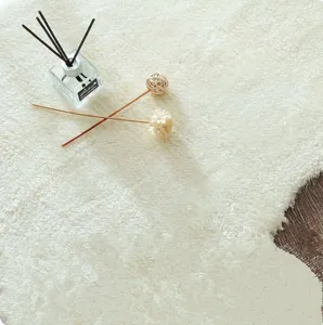 Solid color lamb fleece carpet for living room bedroom soft fluffy floor mat home decor