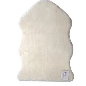 Faux sheepskin rug soft fluffy white floor mat for bedroom living room cozy home decor.