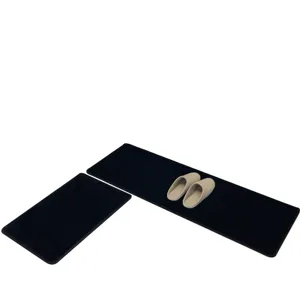 Modern Minimalist Solid Color Absorbent Kitchen Floor Mat Non Slip Entryway Rug Home Decor