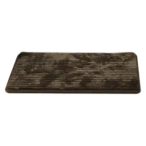 Thick Flannel Striped Floor Mat Brown Entrance Door Carpet for Home Living Room