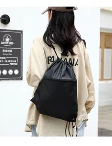 Oxford Stoff Kordelzug Rucksack, stilvolle und praktische Sporttasche für den Alltag.