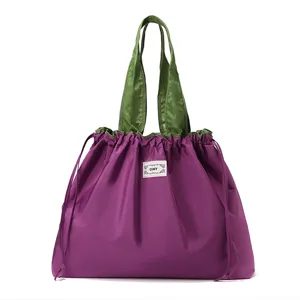 Grand sac cabas pliable de grande capacite reutilisable sac de courses rangement voyage