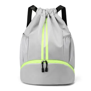 Große Kapazität Basketball Rucksack Oxford Gewebe Sport Fitness Tasche Mit Nass Trocken Trennung Schuhfach Unisex
