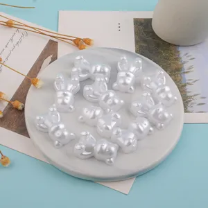 Orso di perla DIY cabochoni in resina custodia per telefono clip per capelli ciondoli