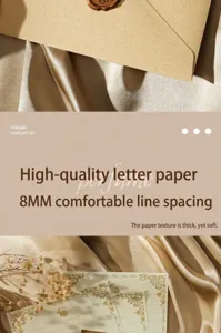 Gros plan sur l'enveloppe et la papeterie en lin, papier à lettre rétro avec joli lapin.