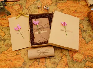 Vintage stationery gift box retro romantic letter paper envelope set for lovers gift