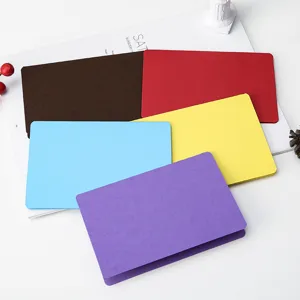 Blank folding cards set, colorful greeting cards and word cards for DIY painting and notes.