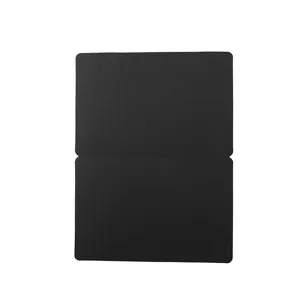 Blank folded black greeting card for DIY drawing, memo notes, and minimalist gift card use.