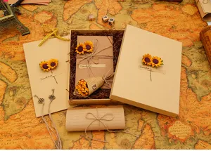 Vintage letter and envelope gift box set, romantic stationery for confession and gifting.
