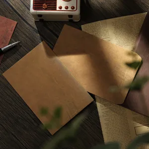 Vintage kraft paper envelopes distressed retro stationery creative letters writing storage.