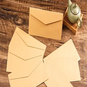 Enveloppes en papier kraft vintage style rétro épais papeterie invitations rangement