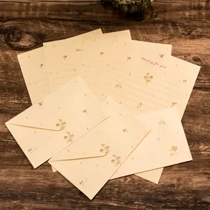 Vintage Floral Stationery Set Letter Paper And Envelope Fresh Flower Writing Paper For Daily Letter Writing Love Confession