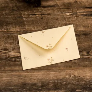 Vintage floral envelope stationery set, elegant retro letter paper for romantic love letters.