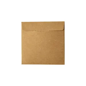 Enveloppe CD carree en papier kraft epais pochette de stockage disque optique 260g