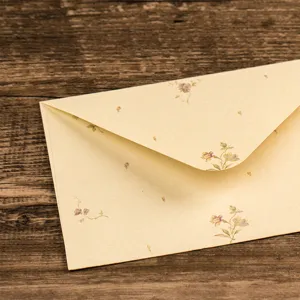 Vintage floral envelope for letters and cards, elegant paper stationery design, beautiful style.