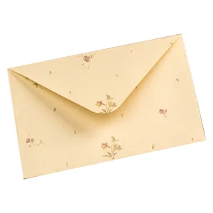 Vintage floral paper envelope for love letters and stationery storage, elegant design.