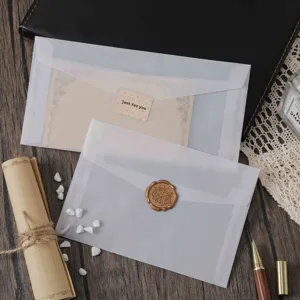 Doorschijnende Zwavelzuur Papier Enveloppen Lege Vellum Envelop Voor Huwelijksuitnodigingen Brief Opslag Schrijfwaren Cadeau