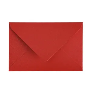 Red pearlescent envelope for invitations, stationery, greeting cards, and love letters main