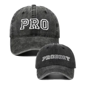 Pro Prodigy Bordado Gorra de Béisbol Algodón Lavado Padres e Hijos Sombrero de Sol Ajustable Gorra Deportiva Vintage para Hombres Mujeres Niños