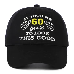 Vintage Washed Cotton Baseball Cap Embroidered Birthday Gift Hat For Men Women Funny Birthday Slogan Sun Hat Adjustable Cap