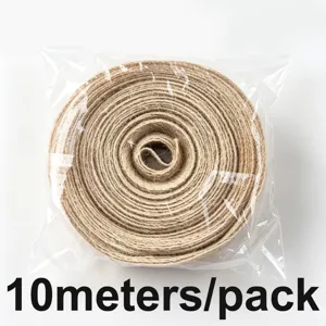 10 meters natural jute twine roll rustic craft string cord for DIY handmade decoration packing