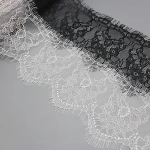 White And Black Lace Trim Ribbon Decorative Fabric For Sewing Garment Wedding Gift Wrapping DIY Craft