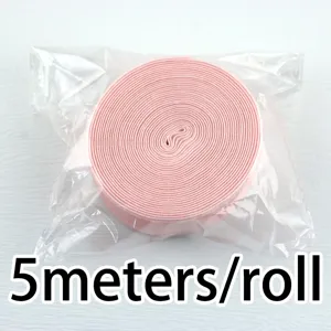 Pink elastic band 5 meters per roll DIY sewing craft garment accessories gift wrapping packaging