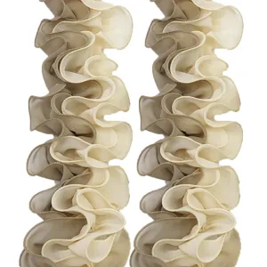 11cm doppio strato chiffon volant pizzo finitura per cucito fai da te decorazione vestiti.