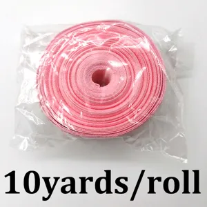Nastri elastici rosa in rotolo 10 yards confezione artigianale cucito fai da te regalo materiale