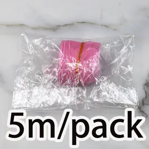 Rosa gerafftes Strass-Netzband zum Verpacken von Blumen, Geschenken und Basteln 5m/Packung