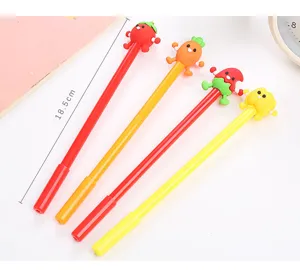 Stylos à gel créatifs en forme de légumes affichant une longueur totale de 18,5 cm