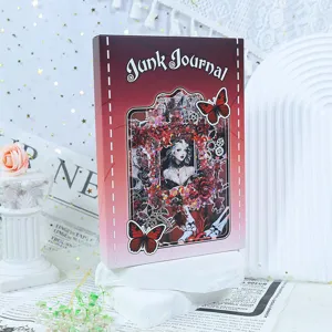Vintage Junk Journal Materiaal Doos Retro Collage Scrapbook Stickers Benodigdheden