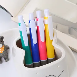 Candy Color Einziehbarer Kugelschreiber 0.5 Kugelspitze Ölbasiert Glattes Schreiben Rutschfester Griff Stift Für Studenten Büro Schule Briefpapier