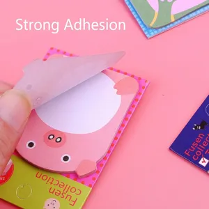 Simpatici post-it a forma di maialino rosa per scuola e ufficio cancelleria memo pad