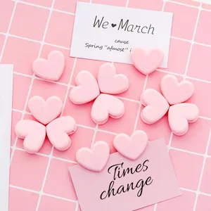 Creative Cute Heart Shaped Plastic Small Clips Mini Decorative Photo Clips For Study Material Office Desk Organization