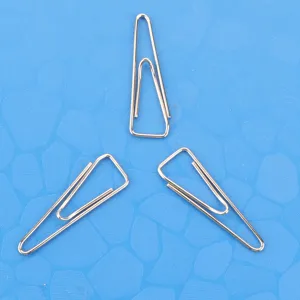 Grote metalen driehoek paperclips voor kantoorartikelen, duurzame en roestvrije bladwijzers.
