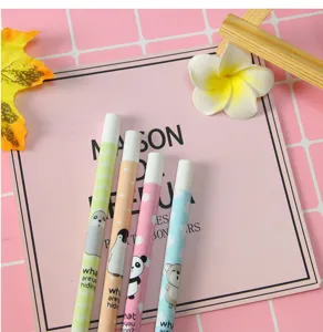 Close-up view of cute cartoon animal mechanical pencil lead refills for students