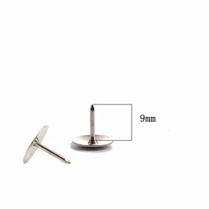 Puntine in metallo nichelato per bacheca in sughero ufficio, set di spilli resistenti da 9mm.