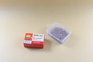 Stainless steel head pins office sewing pins in clear storage box and paper box packing