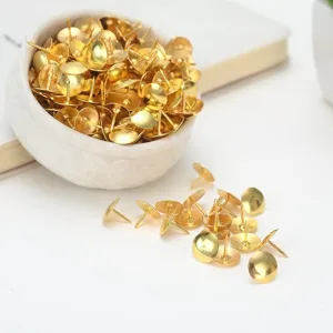 Gold metal pushpins thumb tacks for cork board office home bulletin wall decor supplies